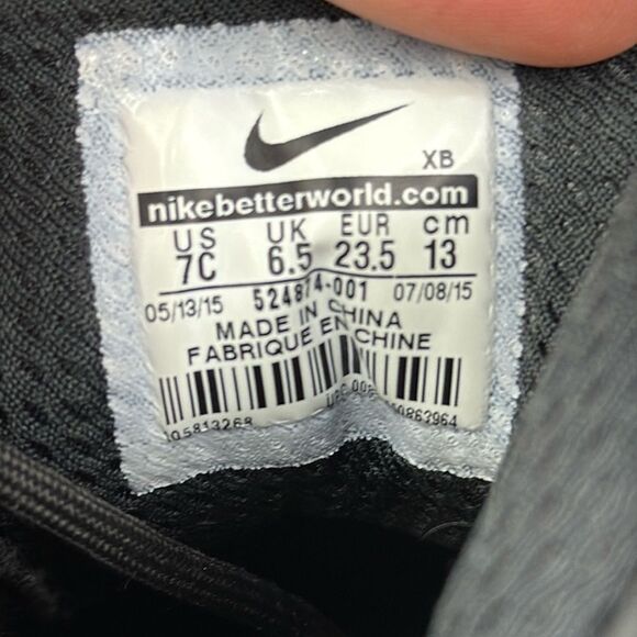 Nike Woodside 2 High Top ACG Triple Black Toddler Boys Sz 7 Rain Snow Boots - Picture 6 of 10